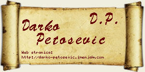 Darko Petošević vizit kartica